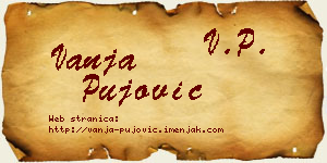 Vanja Pujović vizit kartica